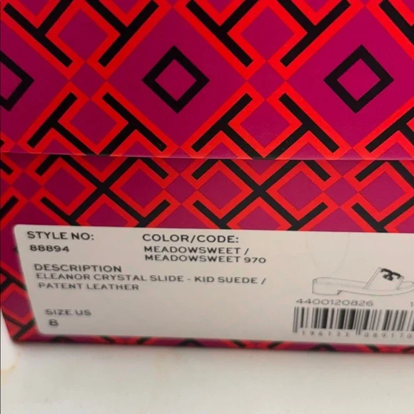 Tory Burch Eleanor Crystal slide blush color size 8 - Picture 9 of 9